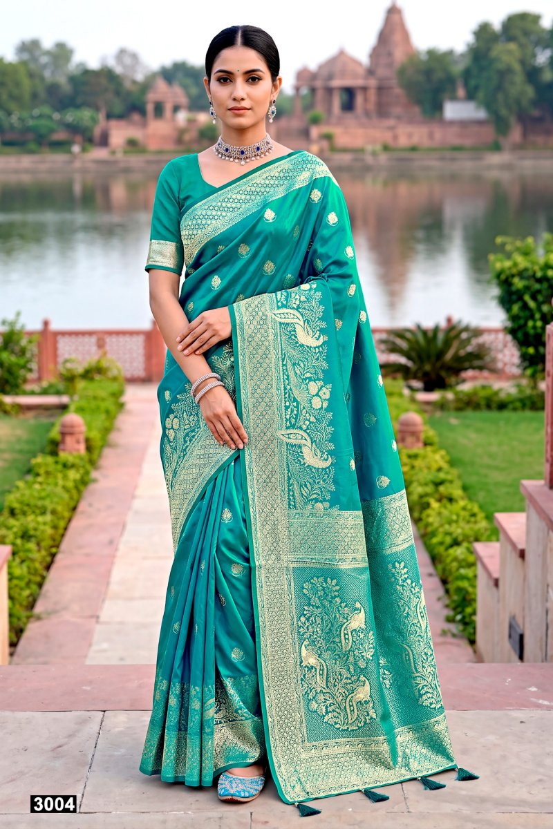Chandrakala Satin Saroski Vol 3 By Saroj Satin Silk Wedding Saree 